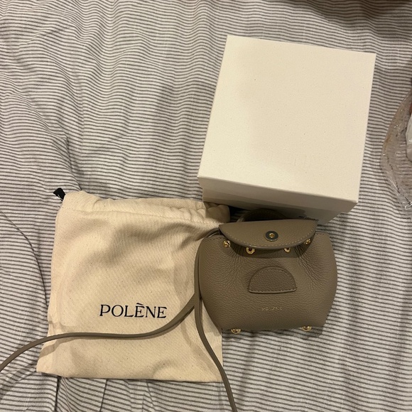 NEW Polène Taupe Numéro Un Micro bag (WITH TAGS) - Picture 4 of 14